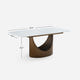 Arcstone Rectangle Dining Table (71'')