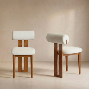Woce Bouclé Dining Chair (Set of 2)