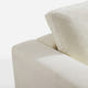 Luvia White Chenille Modular Sectional Sofa with Ottoman (120")