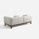 Cirrus White Velvet 3-Seater Sofa (84")