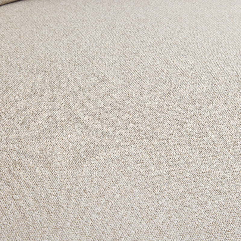 Covan White Cotton & Linen Curved Sofa (104'')