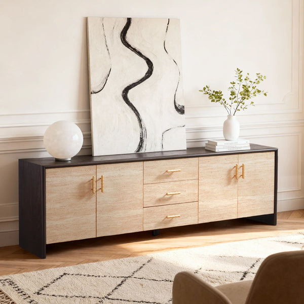 Merano Wood Media Console (84")