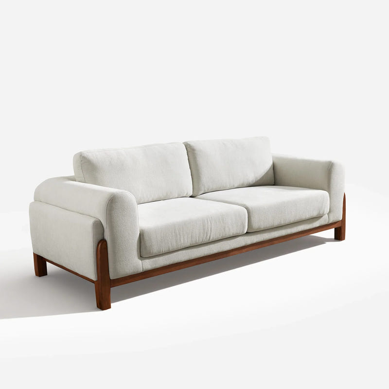 Darcy Gray Cotton & Linen Sofa (89")