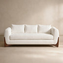 Maeve White Modern Sofa (87")