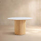 Esmond Fluted Round Dining Table (47")