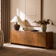 Elowen Oak Curved Media Console (72'')
