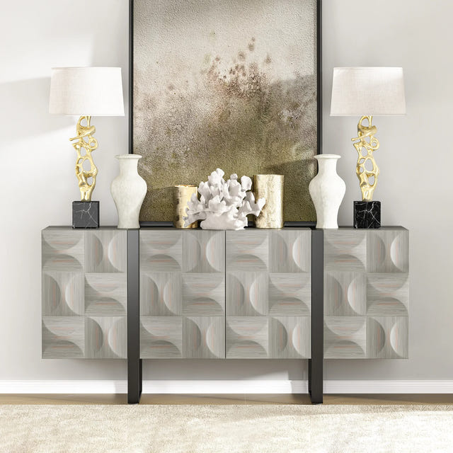 Antique 4-Door Sideboard (67'')
