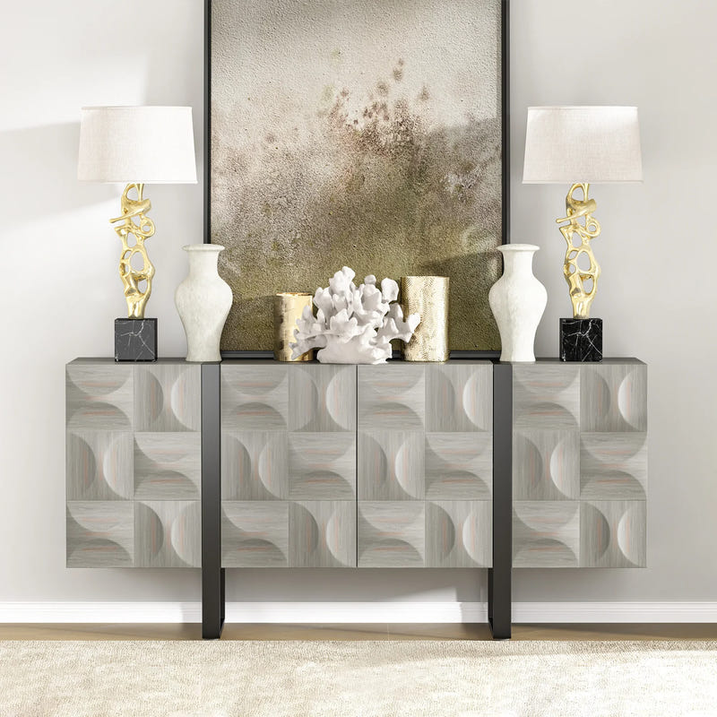 Antique 4-Door Sideboard (67'')