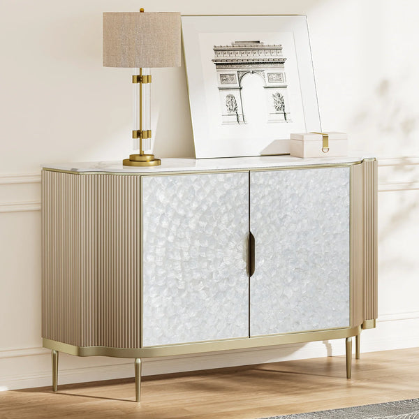 Arcelle Sintered Stone Fluted Sideboard (59")