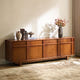 Kalen Ash Wood Geometric Media Console (72'')