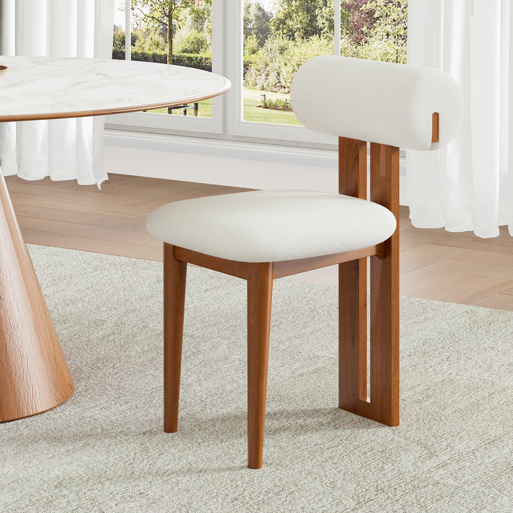 Woce Bouclé Dining Chair (Set of 2)