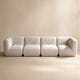 Eden White Chenille Modular Sectional Sofa (147")