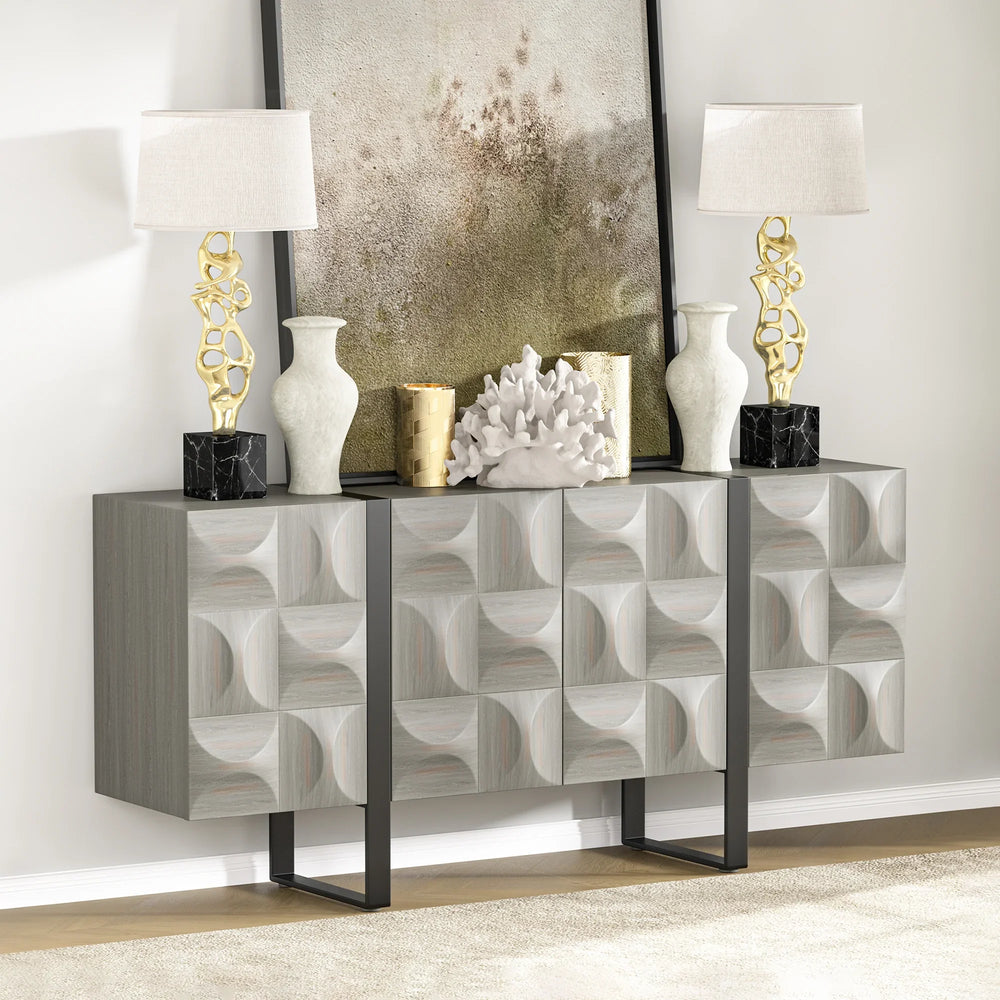 Antique 4-Door Sideboard (67'')