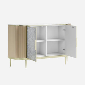 Arcelle Sintered Stone Fluted Sideboard (59")