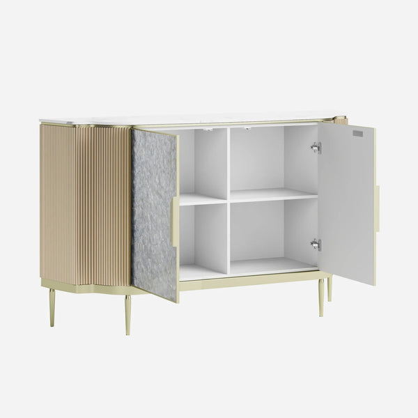 Arcelle Sintered Stone Fluted Sideboard (59")