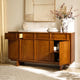 Kalen Ash Wood Geometric Sideboard (63'')