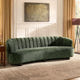 Velaf Chenille Curved Channeled Sofa (87'')