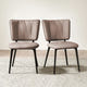 Modern Upholstered Dining Chairs (Set of 2)