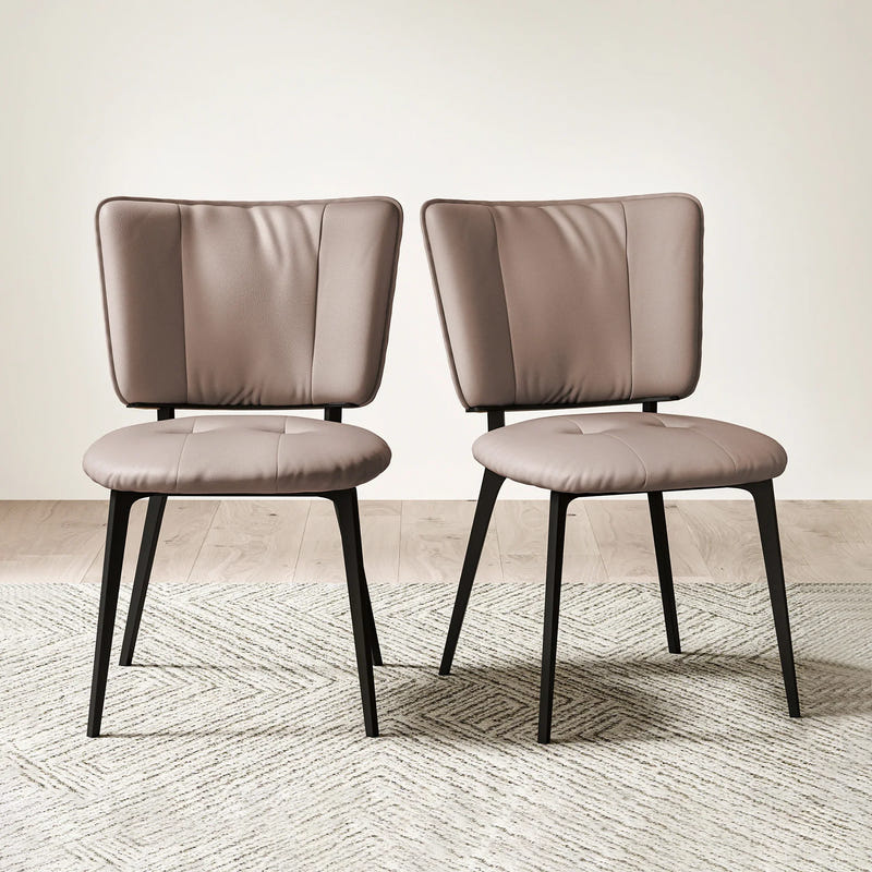 Modern Upholstered Dining Chairs (Set of 2)
