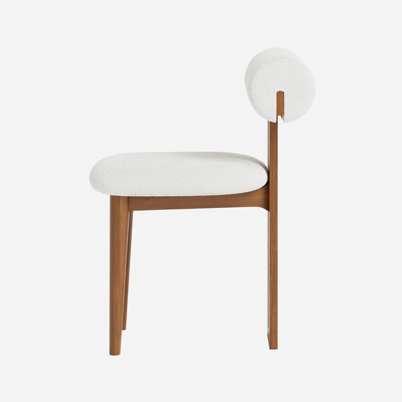 Woce Bouclé Dining Chair (Set of 2)