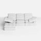 Swofy 3-Seater Chenille Sectional L-Shaped (118'')