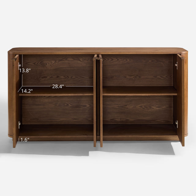 Elowen Oak Curved Sideboard (63'')