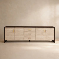 Merano Wood Media Console (84")