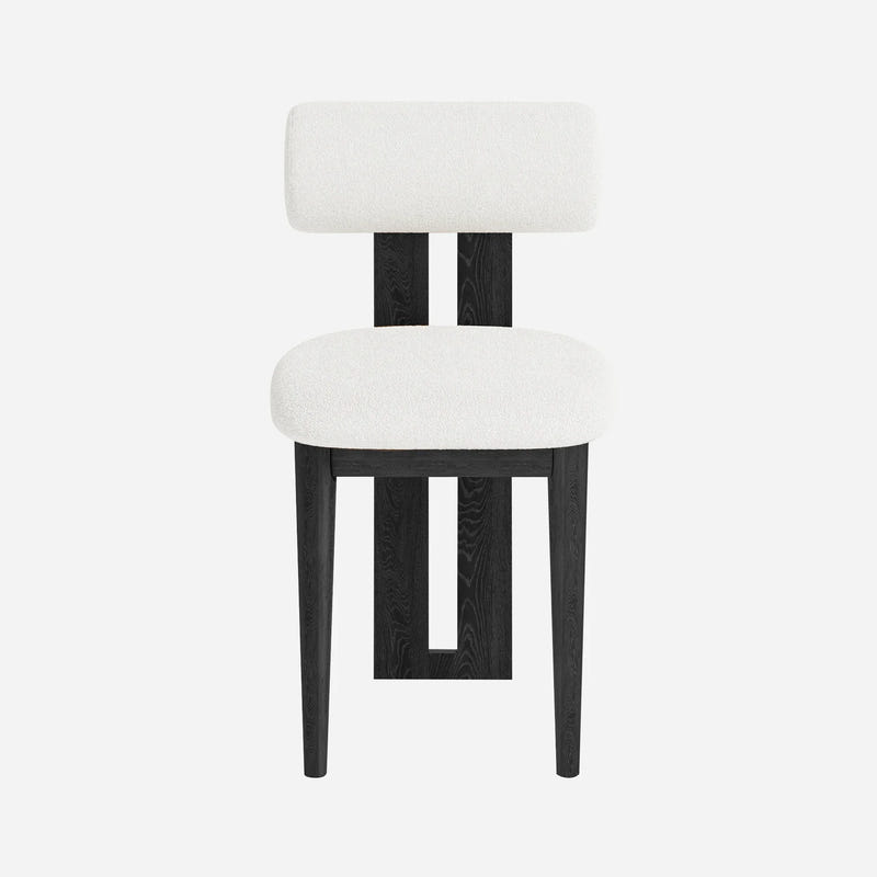 Woce Bouclé Dining Chair (Set of 2)