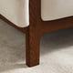 Cirrus White Velvet 3-Seater Sofa (84")