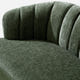 Velaf Chenille Curved Channeled Sofa (87'')