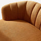 Velaf Chenille Curved Channeled Sofa (87'')