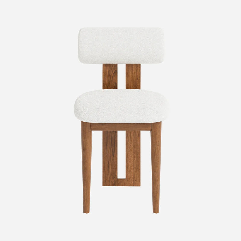 Woce Bouclé Dining Chair (Set of 2)