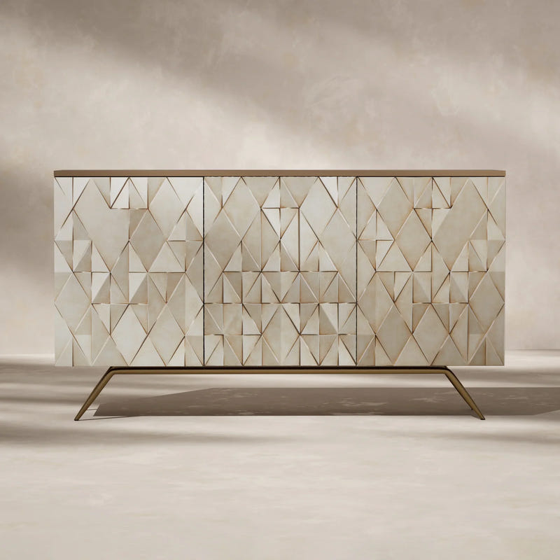 Geometric Textured Buffet (59'')