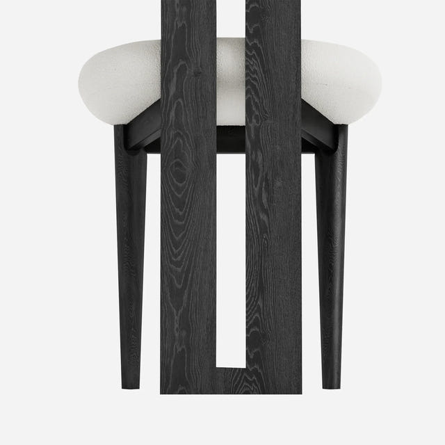 Woce Bouclé Dining Chair (Set of 2)