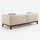Cirrus White Velvet 3-Seater Sofa (84")