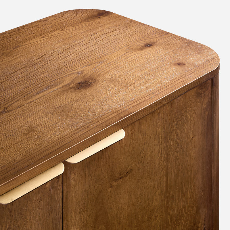 Elowen Oak Curved Sideboard (72'')
