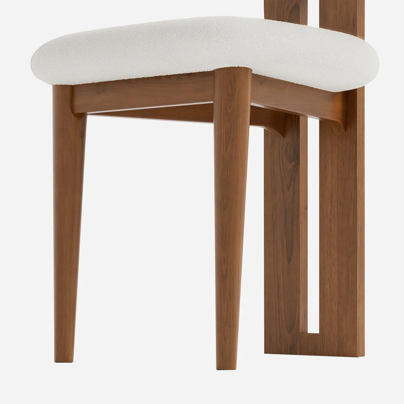 Woce Bouclé Dining Chair (Set of 2)
