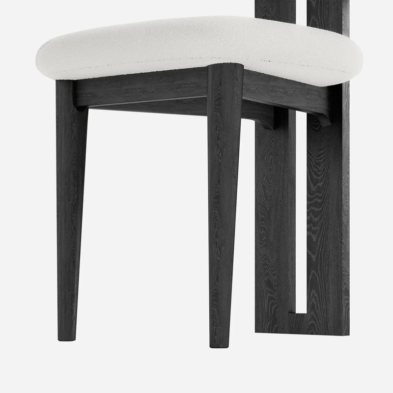 Woce Bouclé Dining Chair (Set of 2)