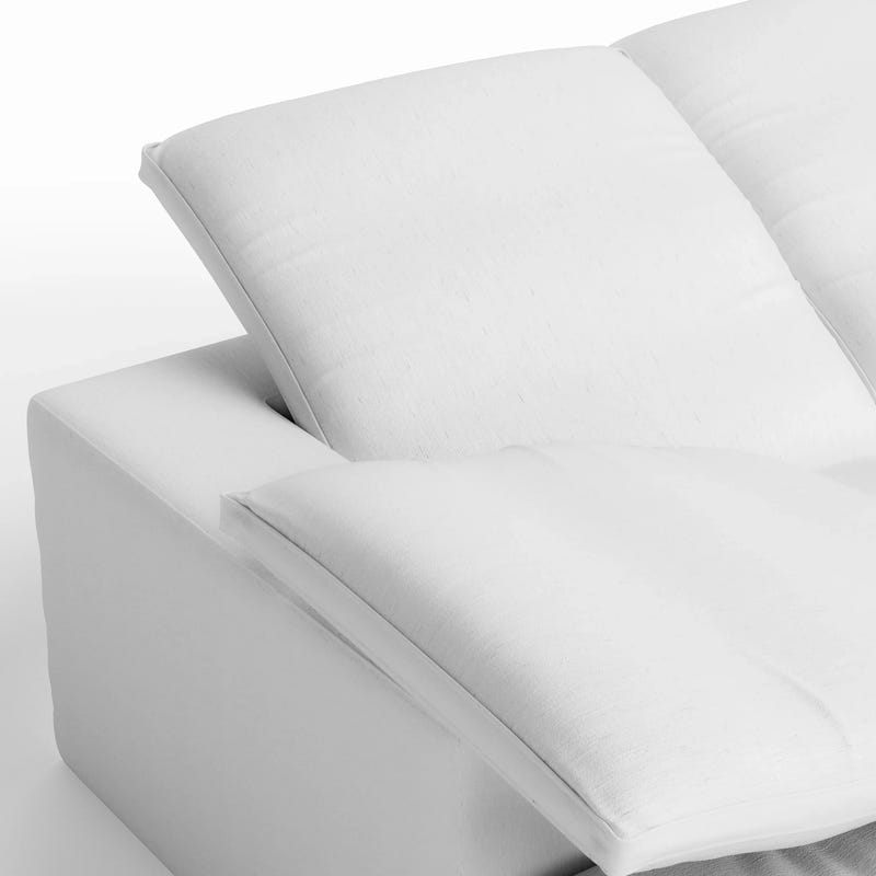 Swofy 3-Seater Chenille Sectional L-Shaped (118'')