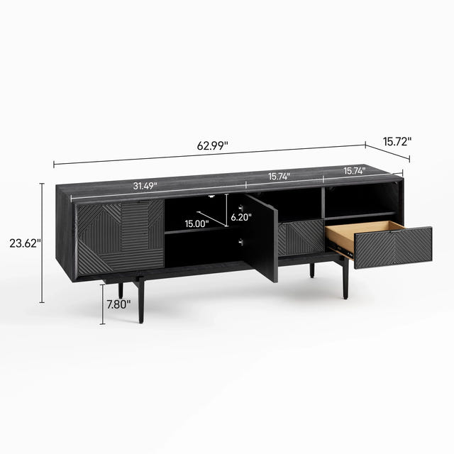 Modern Media Console (63'')