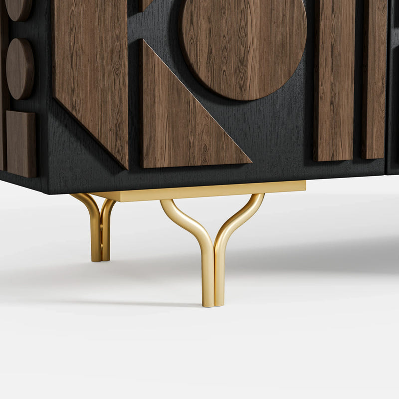 Carved Pattern Media Console (70'')