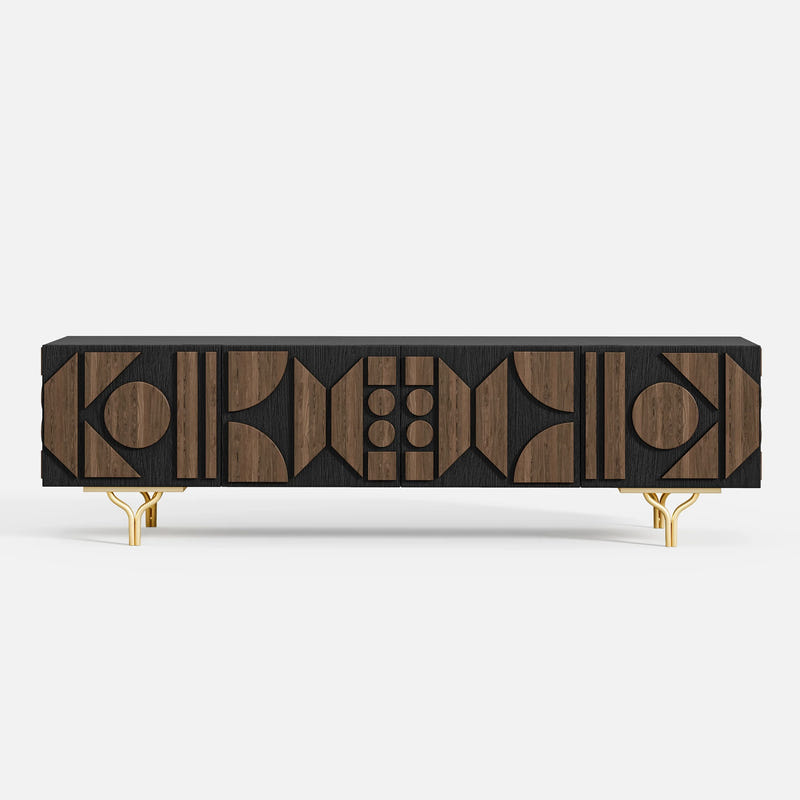 Carved Pattern Media Console (70'')