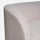Capri White Bouclé Curved Sectional Sofa (102")
