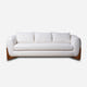 Maeve White Modern Sofa (87")