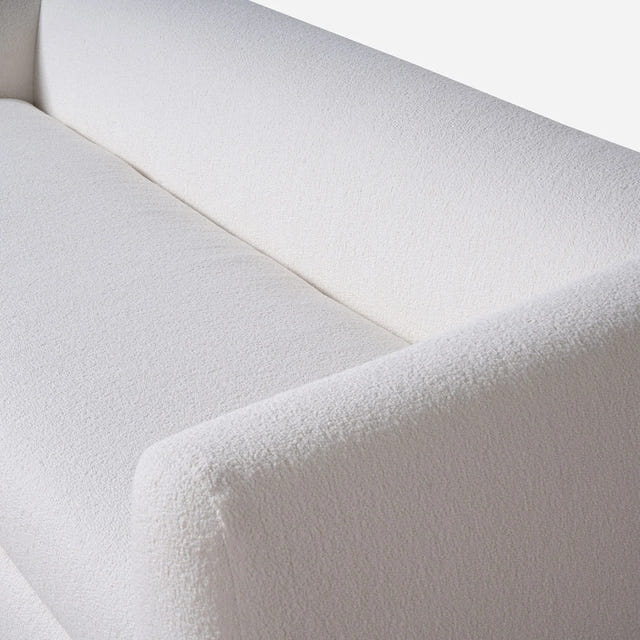 Maeve White Modern Sofa (87")