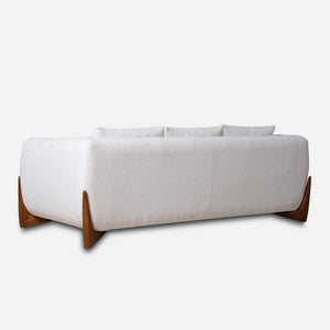 Maeve White Modern Sofa (87")