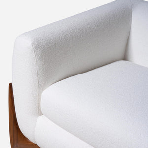 Maeve White Modern Sofa (87")