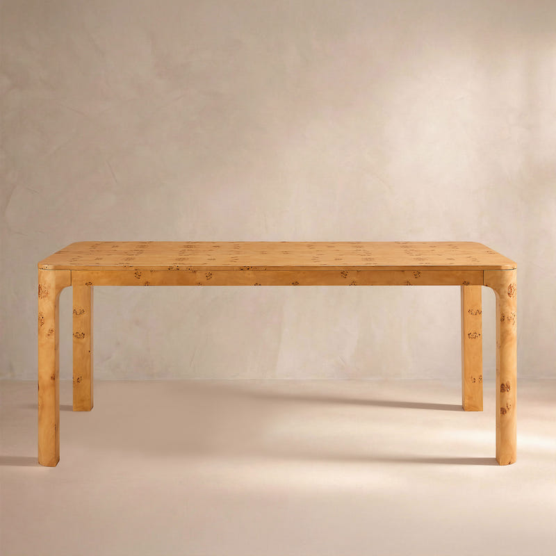 Caden Natural Burled Dining Table (71")