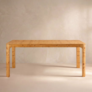 Caden Natural Burled Dining Table (71")