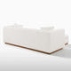 Lyra White Bouclé Channel Sofa (90")